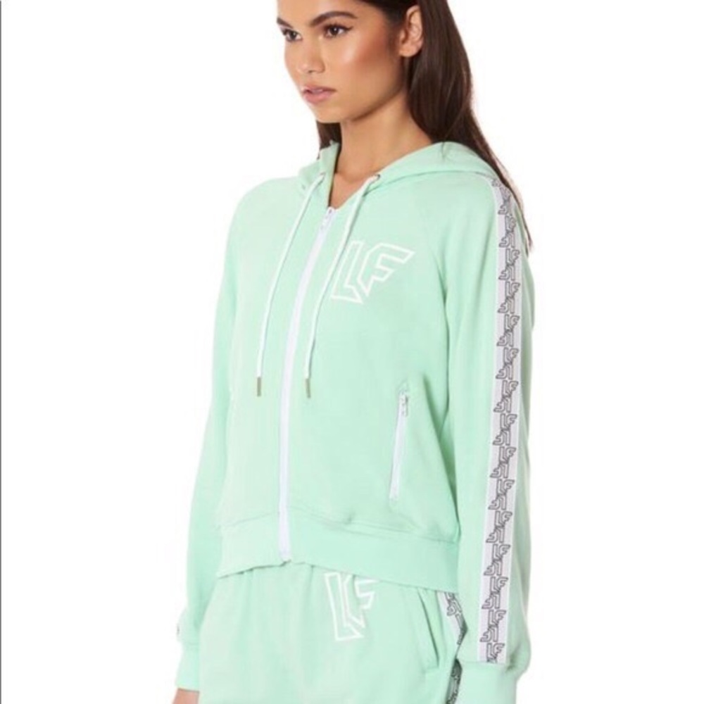 LF The Brand Tracker Zip Up cropped sweatshirt